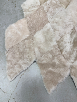 Меховой Коврик прикроватный накидка на кресло из овчины