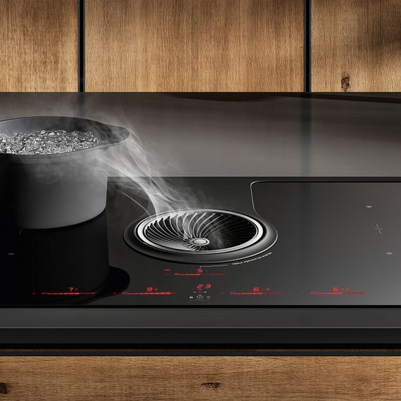 Индукционная стеклокерамич. панель с вытяжкой Elica NIKOLATESLA ONE EVO BL/A/83