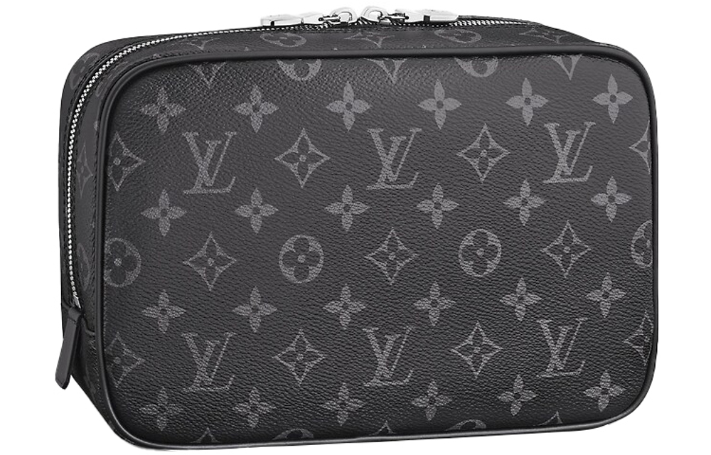 LOUIS VUITTON Toiletry Pouch Monogram Eclipse Gm Black/Grey