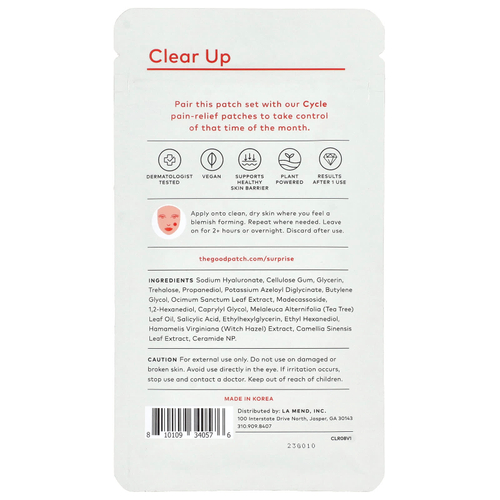 The Good Patch, Clear Up, 8 патчей