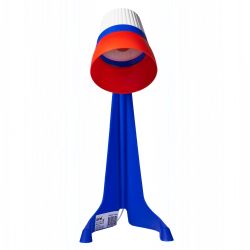 ULO-K22 D-E14-A WHITE-BLUE-RED Светильник настольный. 40W. Цоколь E14. Механический выключатель. Триколор. ТМ Uniel