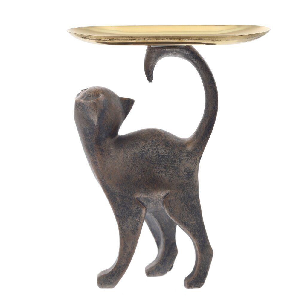 GAEM Фигурка декоративная "Кошка" с подносом, L17,5 W8,5 H22,5 см