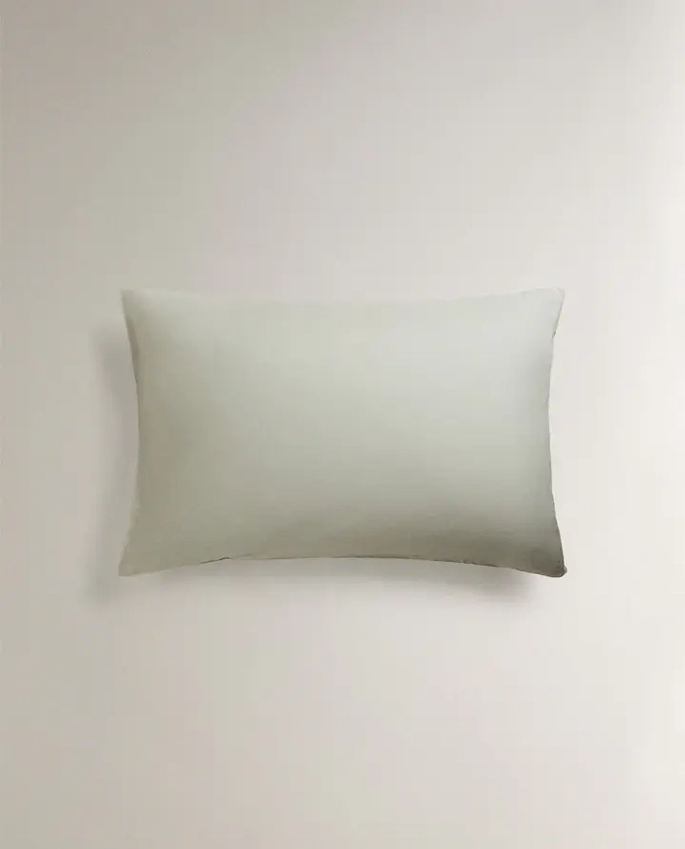 ZARA HOME (200 НИТЕЙ) НАВОЛОЧКА ИЗ ПЕРКАЛЯ, СВЕТЛО-ЗЕЛЕНЫЙ