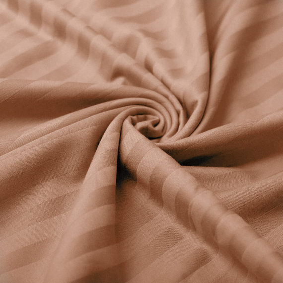 Сатин-страйп &quot;Ореховый&quot; | ш.240 см | 130 г/м² | хлопок-100%