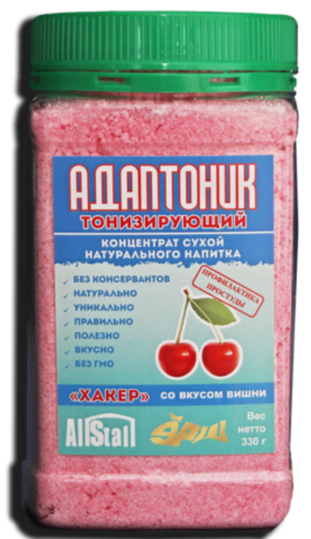 Адаптоник "Хакер" (вишня) в ПЭТ-банке 330 г