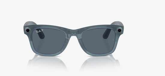Ray-Ban Meta Wayfarer RW4006 Matte Jeans, Polarized Dusty Blue (M 50-22) ( Синие)