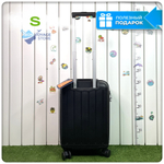 Маленький чемодан Mironpan-V, Черный, S (полипропилен)