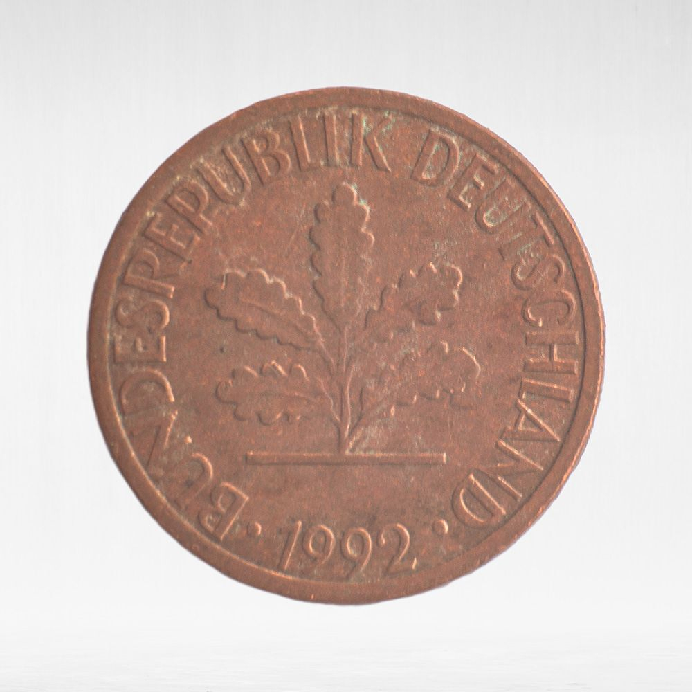 Germany, 1 Pfennig, 1992, (Munich Mint - "D"), VF
