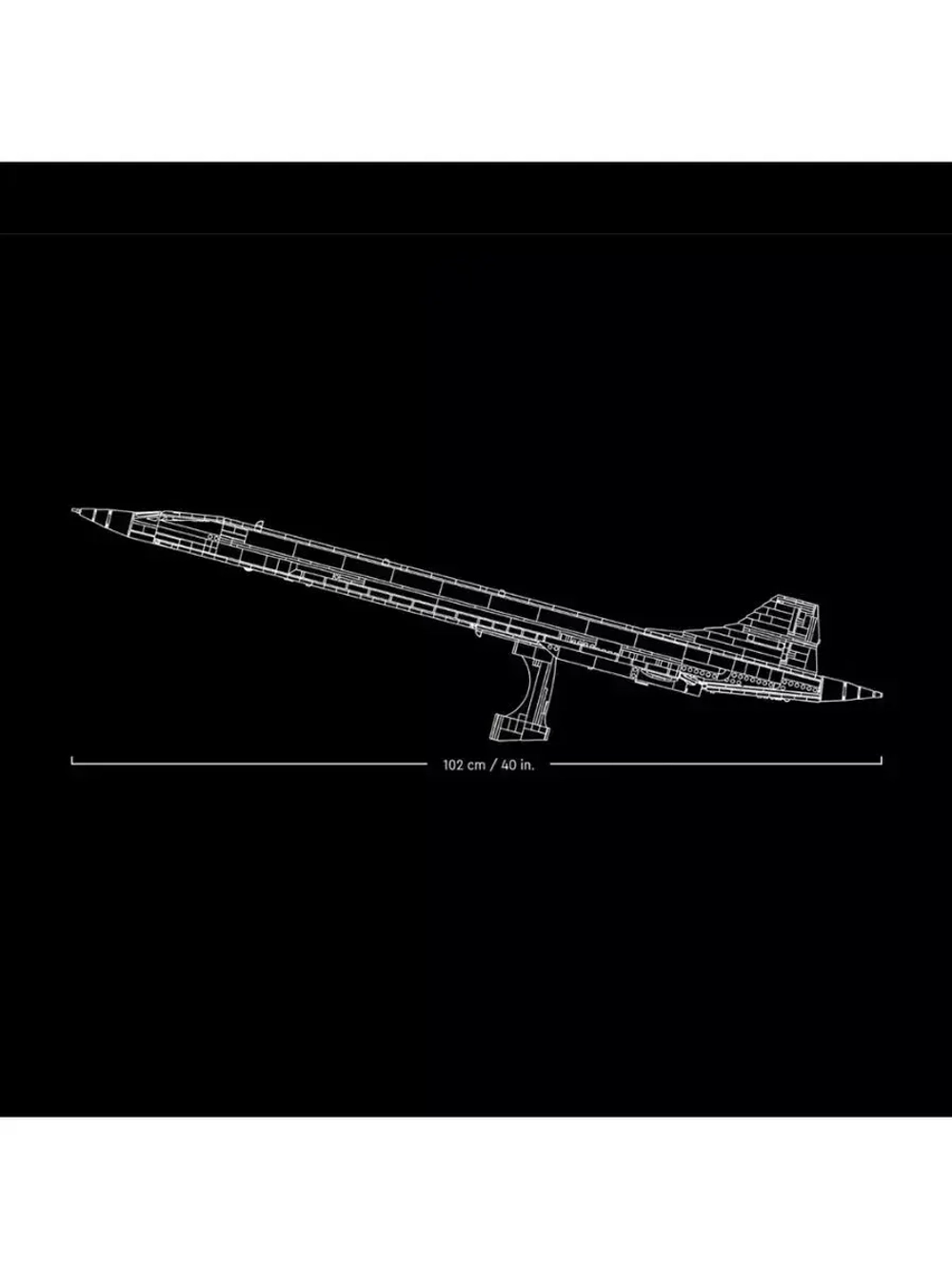 Конструктор Самолёт Конкорд Airbus 2083 детали 80318