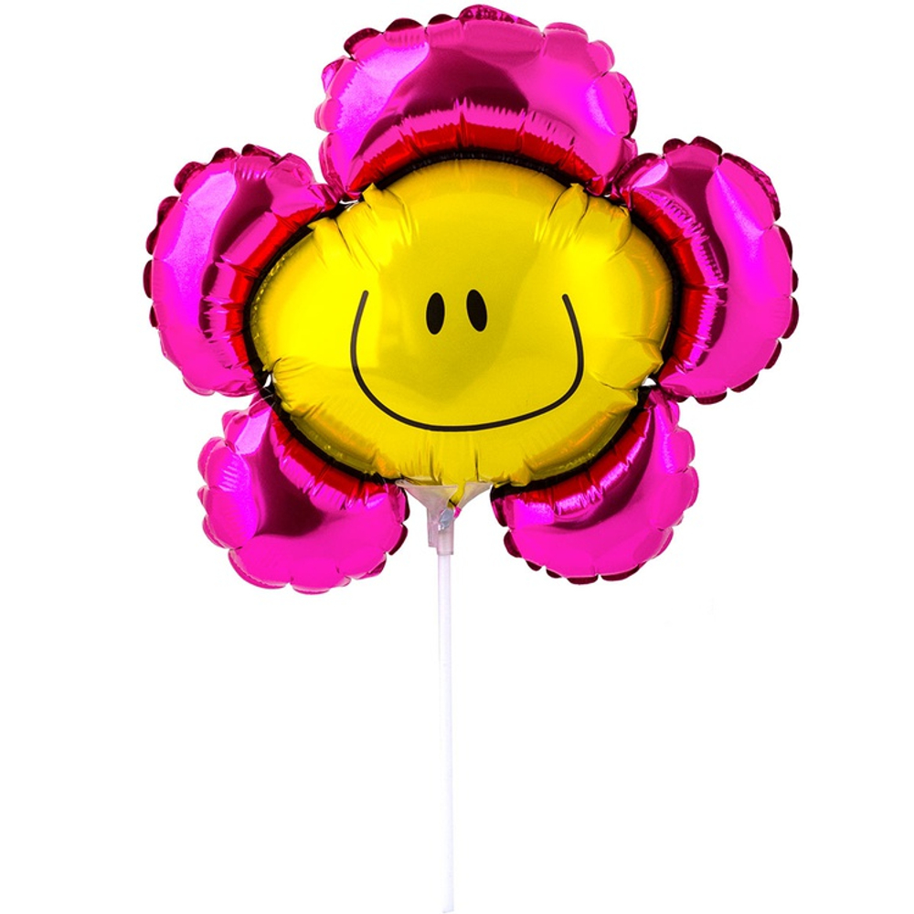 Шар Фольгированный Цветок розовый (Розовый)