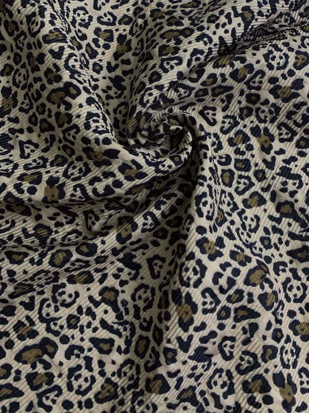 Костюмная жаккард леопард FC195