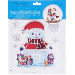 Наклейка ПВХ 18*23 см,»Новогодние приключения», микс