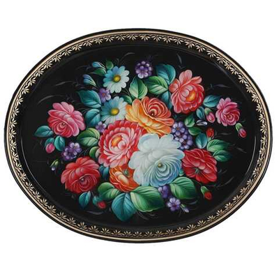 Zhostovo metal tray A26D07042546