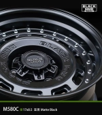 Диск колёсный литой BLACK MUD M580C R18 8,5 ET0 Black Matte