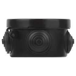 Распаячная коробка ЭРА KOR-65-40-4g-B открытой установки черная 65х40мм с гермовводами 4 вх. IP54