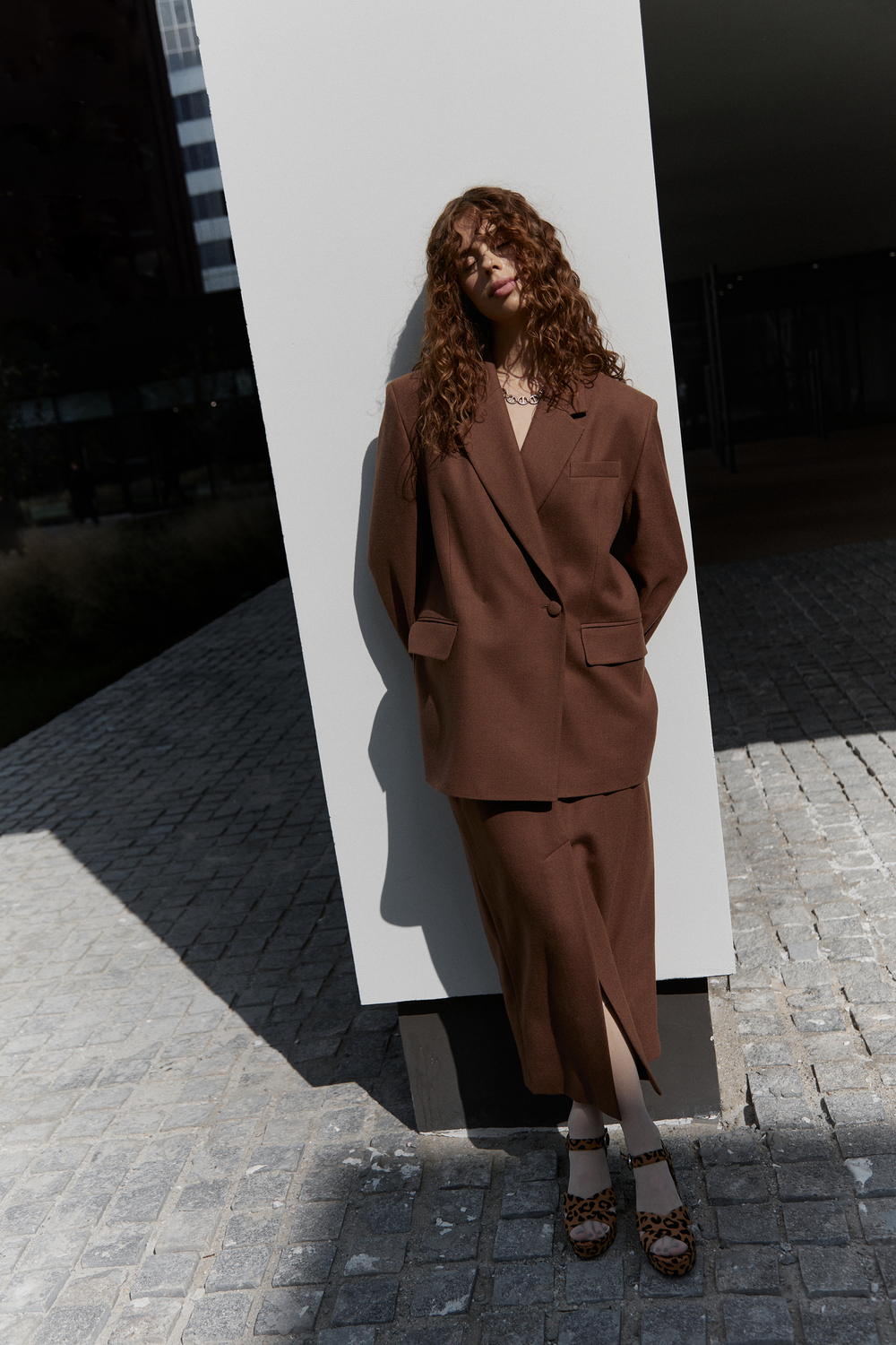 Юбка прямая из шерсти