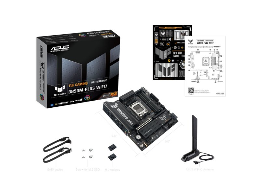 Материнская плата Asus Tuf Gaming B850m-plus Wifi7, Socket AM5, AMD B850, mATX, RTL [90MB1MU0-M0EAY0]