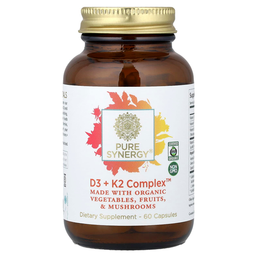 Pure Synergy, D3 + K2 Complex ™, 60 капсул