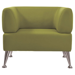 Кресло мягкое "Норд", "V-700", 820х720х730, c подлокотниками, экокожа, светло-зеленое