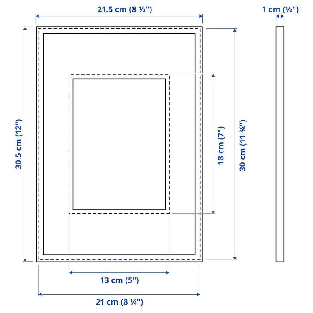IKEA LOMVIKEN  (ИКЕА ЛОМВИКЕН)  -  Рамка, белая, 21x30 см