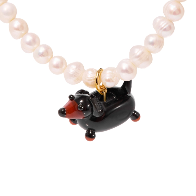 Колье Мой Любимый Пушистик с Жемчугом – Собака