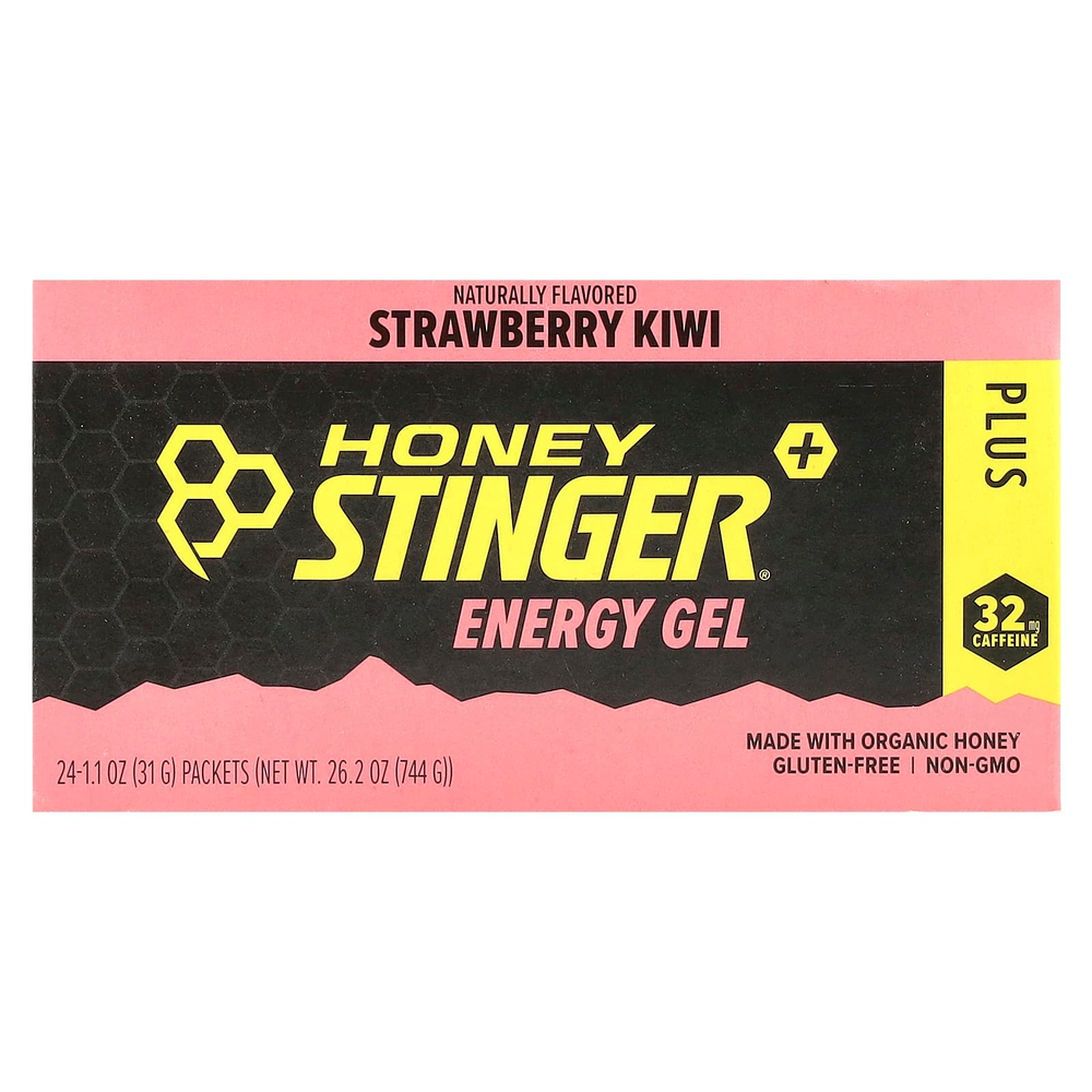 Honey Stinger, Energy Gel, клубника и киви, 24 пакетика по 31 г (1,1 унции)