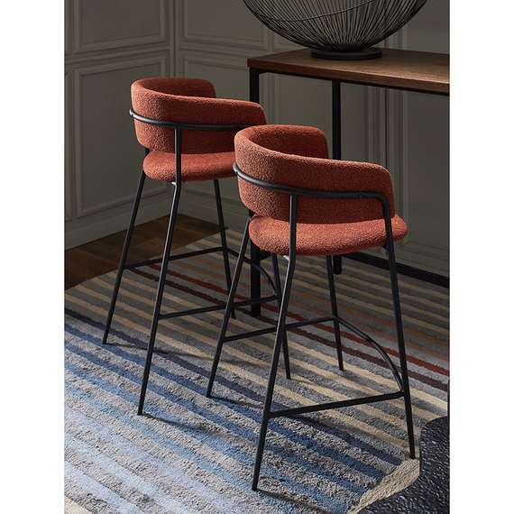 Барный стул Helning, терракотовое букле