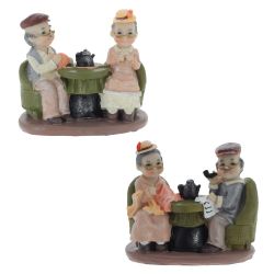 GAEM Фигурка декоративная "Бабушка с дедушкой", L15 W8 H14 см, 2в.