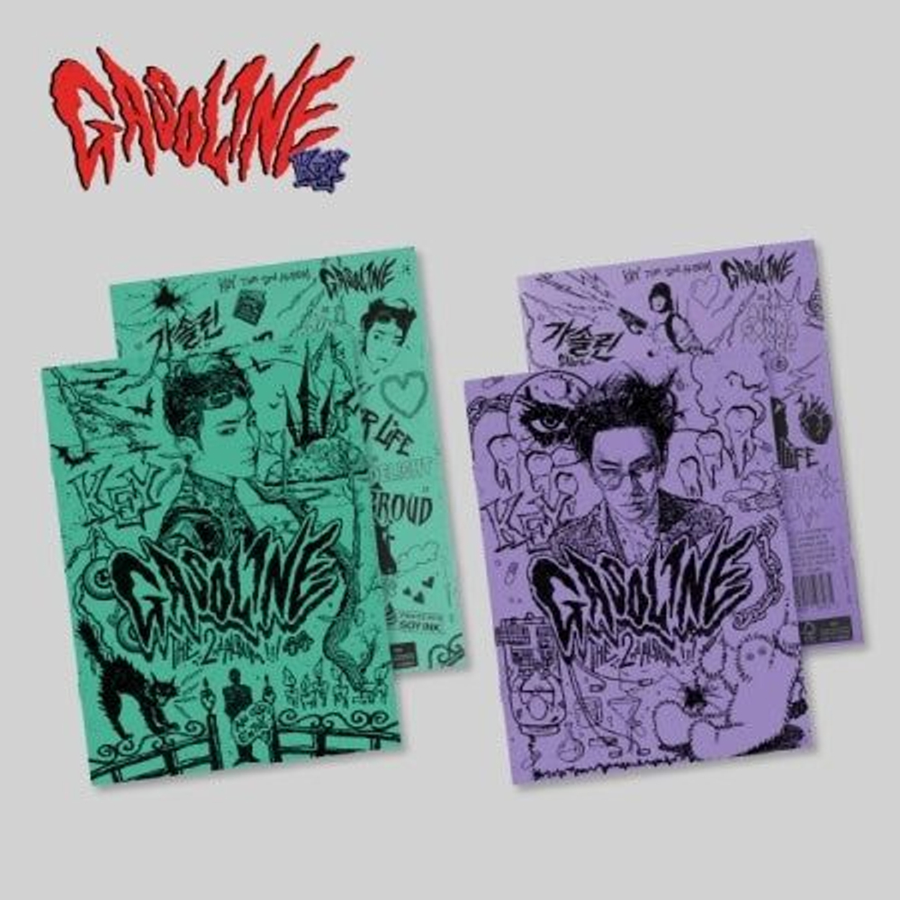 Альбом Key (Shinee) - Gasoline 2nd Album BOOKLET Version 2 Cover SET