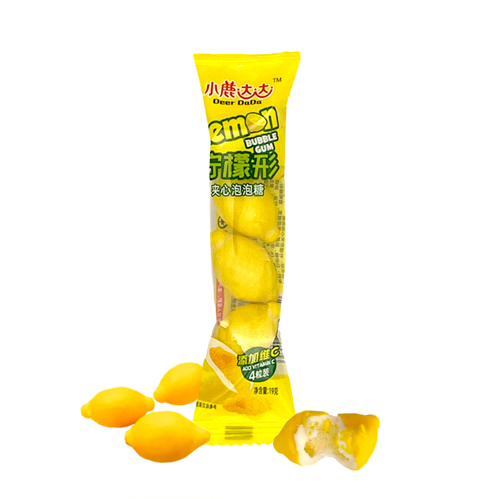 Жевательная резинка Deer DaDa Bubble Gum Lemon вкус лимон 19 г