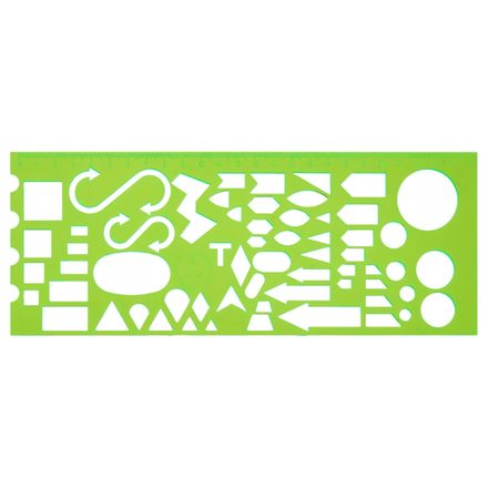 Линейка офицерская жёсткая, 25cм, морская, Стамм