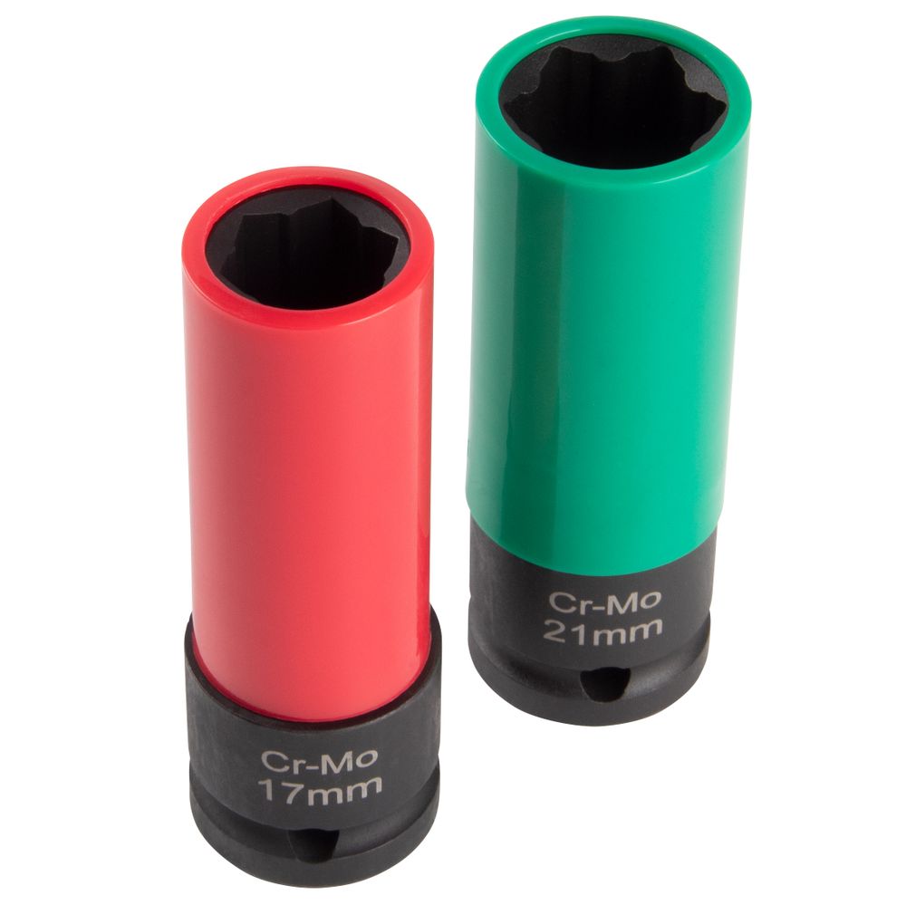 AFFIX (AF00640180C) Набор ударных глубоких шестигранных головок 1/2", 15-24 мм, 18 предметов, кейс