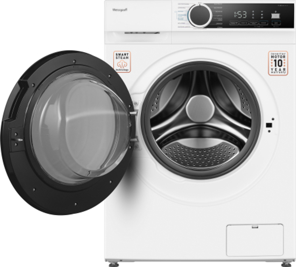 Стиральная машина Weissgauff WM 591412 Inverter Steam класс: A+++белый инвертер (434365)