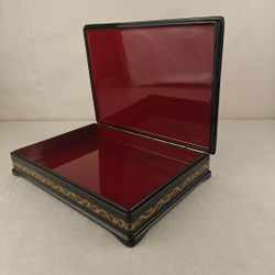 Шкатулка "Тройка" с ручной росписью Палех 30х22 см