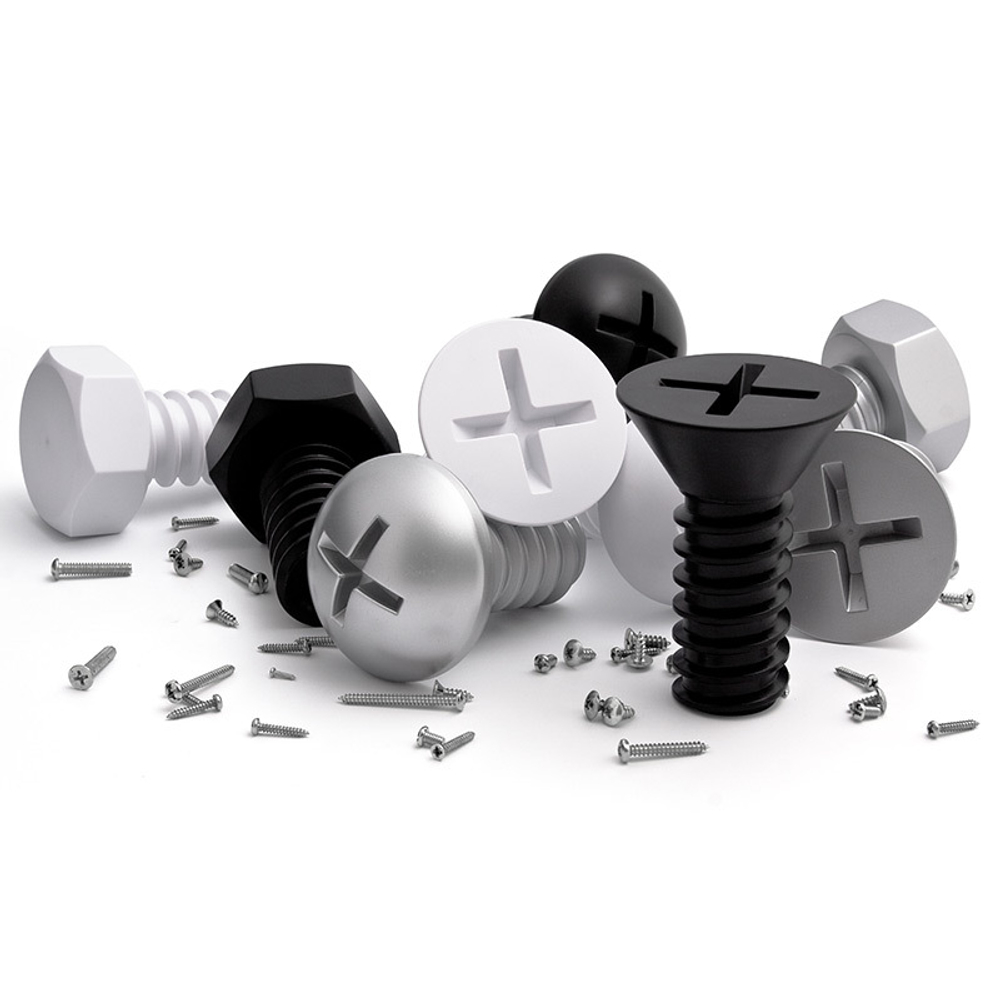 Набор вешалок Screw 3 шт. белый Qualy