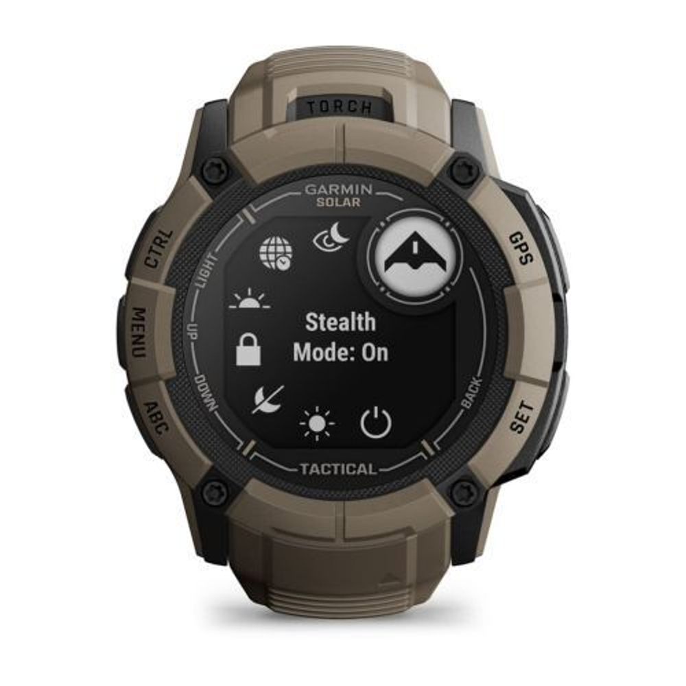 Умные часы Garmin Instinct 2X Solar Tactical Edition, коричневый