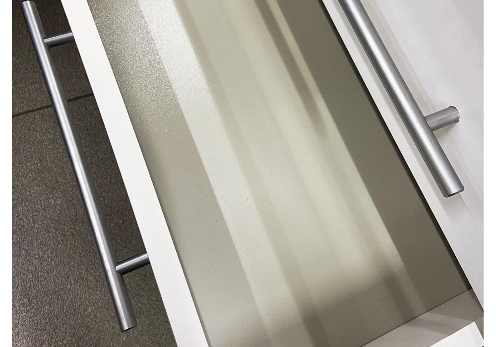 Компьютерный стол КСТ-109 127х140х75 левый белый