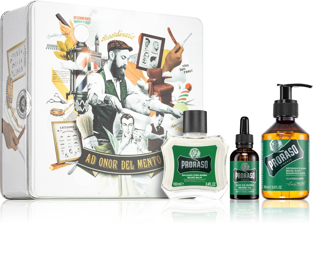 Proraso Set Honor of the Ment Refreshing - бритвенный набор для мужчин /   / GTIN 8004395006939