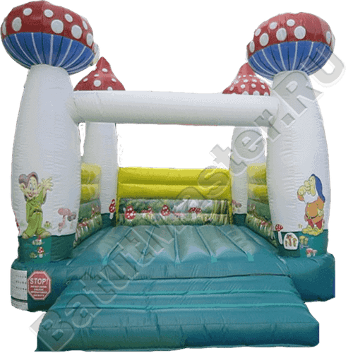 Коммерческий надувной батут «Грибочки», размер 5*4*3 м