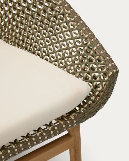 Кресло Olbia из искусственного ротанга и массива тика La Forma Испания