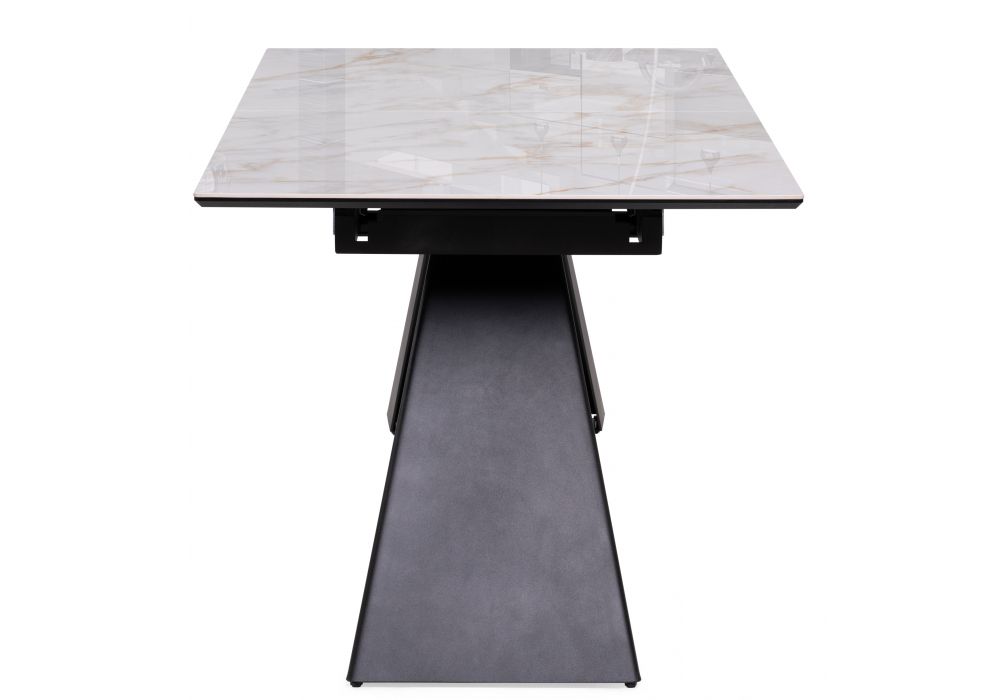 Керамический стол Woodville Стиг 180(230)х90х77 carla larkin, черный