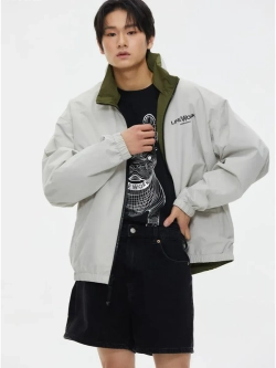 Двусторонняя куртка с высоким воротом