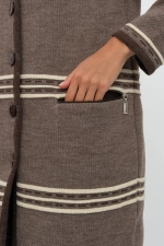 Кардиган В 1617/темно-кофейный