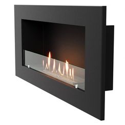 Каминокомплект:Биокамин Firelight BFP/W-110+Набор керамических камней М, черные