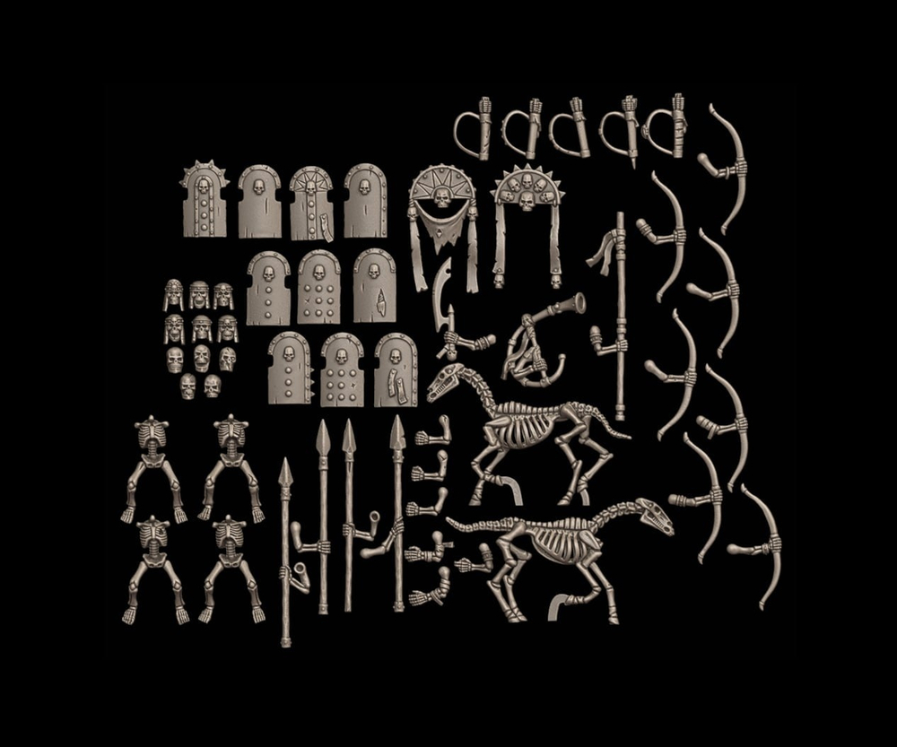 Tomb Kings Mount Skeletons Proxy Set