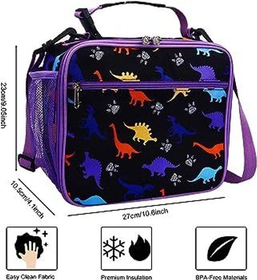 Yemək çantası \Ланчбокс \ Lunch box Dino purple