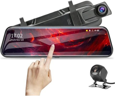 Видеорегистратор в зеркале HD 9.66" 2 камеры E5-OLOM DRM-M10