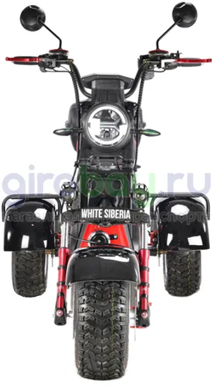 Электроскутер WHITE SIBERIA PRO TRIKE 3000W OFF-ROAD (Черный) фото №10