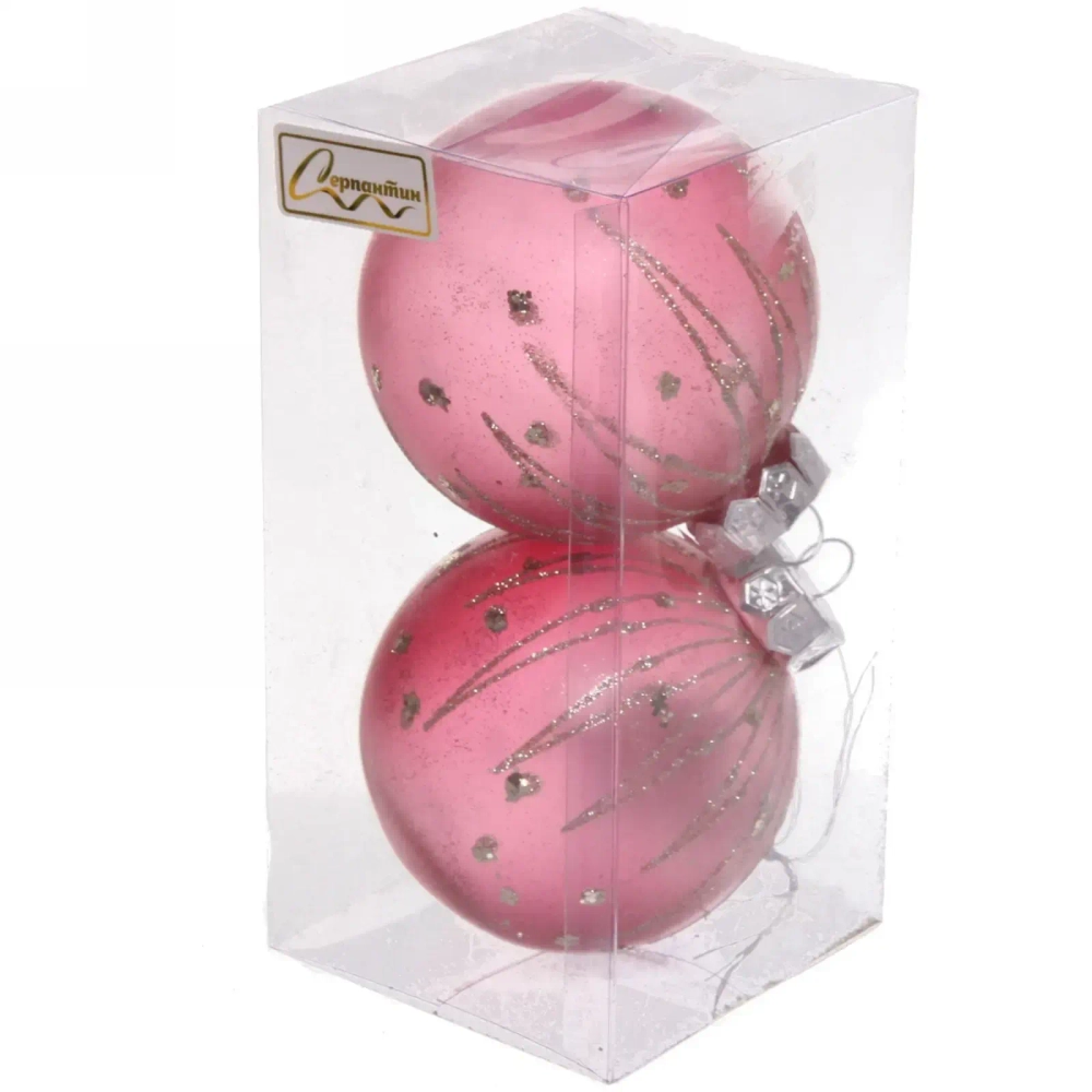 Набор украшений SHINE «Diamond Tears» 8 см (2 шт.), rose pink