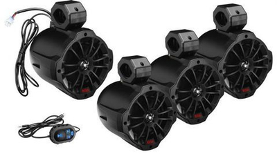 Комплект активной акустической системы Boss Audio, 4 динамика, 1500 Вт, Bluetooth